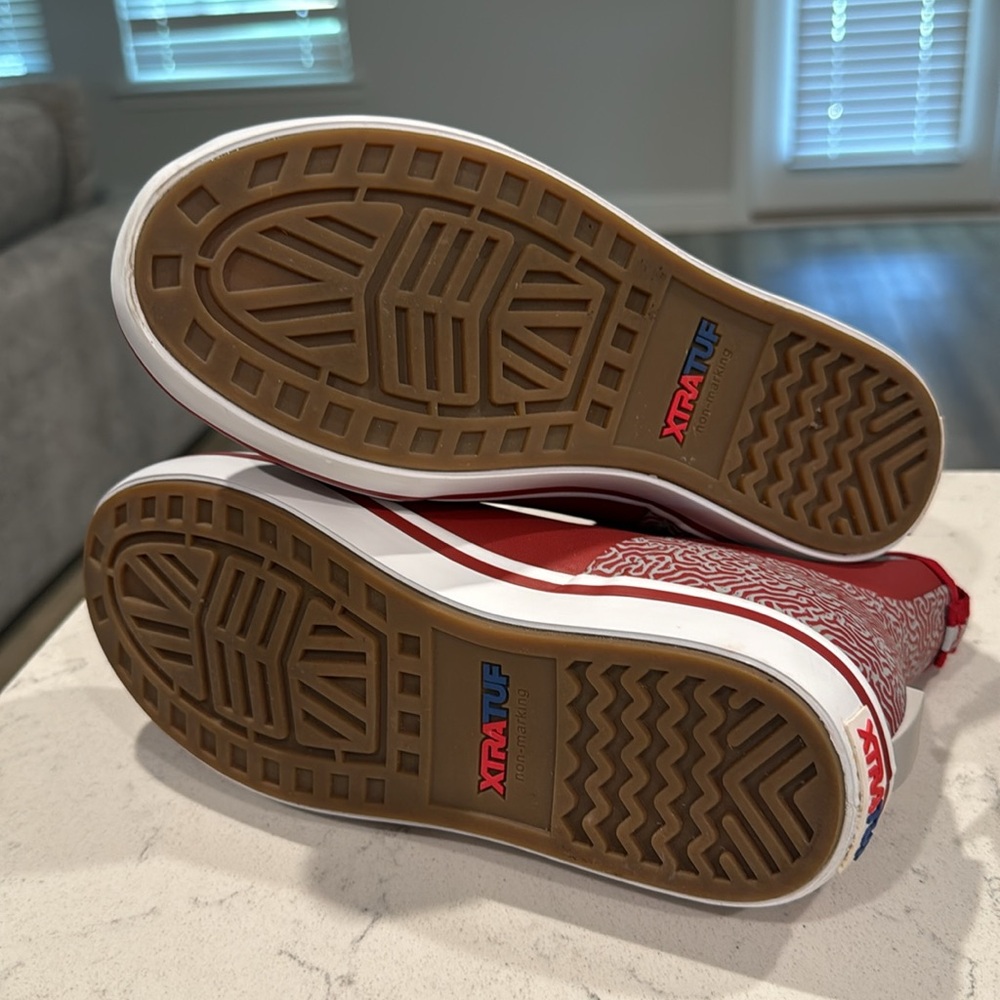 Xtratuf Tailgate Ankle Deck Boots - Alabama Crimson Tide Red/Gray - Picture 4 of 5